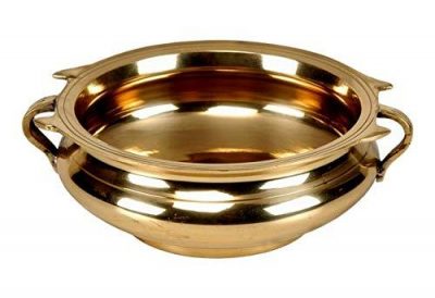 Golden Brass 6-inches Plain Urli