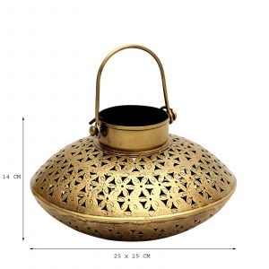 Gold Iron Gihan T-Lights Candle Holder