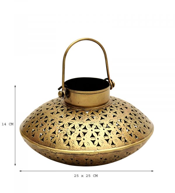 Gold Iron Gihan T-Lights Candle Holder