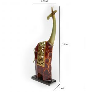 Aqua Giraffe Home Decorative Showpiece for Home Decor and Gifting
