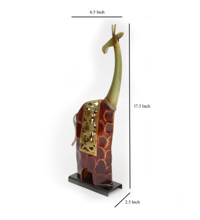 Aqua Giraffe Home Decorative Showpiece for Home Decor and Gifting