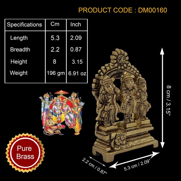 Ram Darbar Idol Home Temple Decor Mandir Room Decoration Accessories