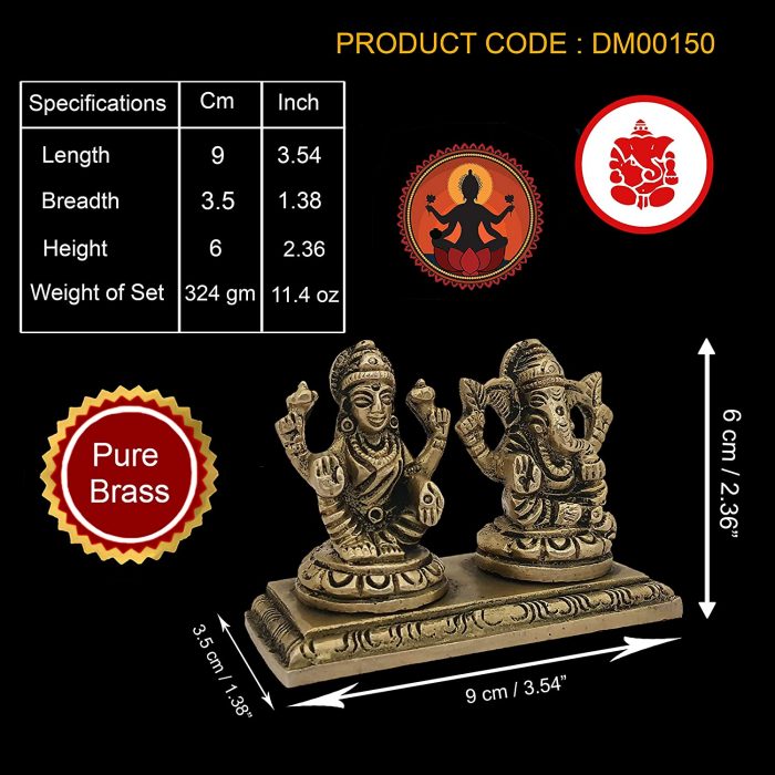 Laxmi Ganesh Idol for Home Temple Decoration
