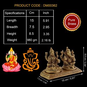 Laxmi Ganesh Idol For Home Puja Room Decor Pooja Mandir Decoration Items Living Room