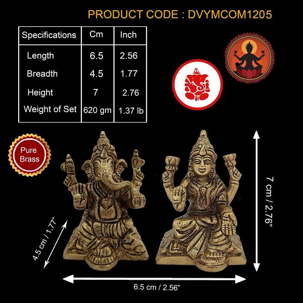 Laxmi Ganesh ji Idol Home Temple Decor Mandir Room Decoration Accessories