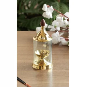 Handcrafted Brass Oil Lamp for Accessories