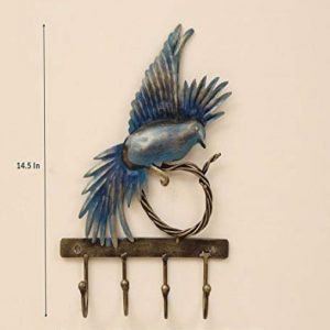 Blue Iron Bird Nest Key Holder