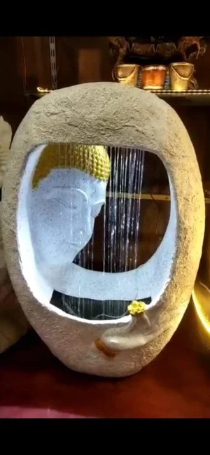 Buddha fountain white