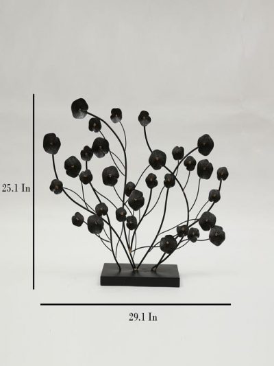 Black Iron Calli Sculpture Table Decor and Gifting