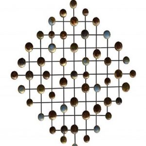 Multicolor Wrought Iron Abstract Drop Decorative Wall Art
