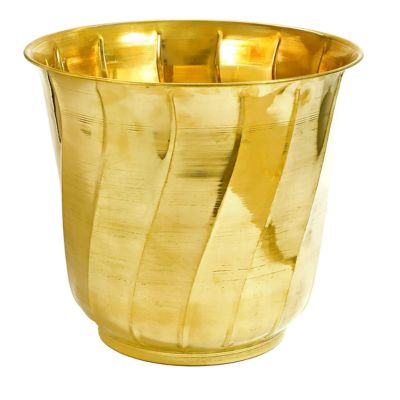 Golden Brass Planter Pot