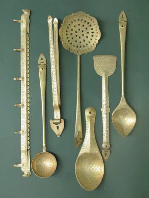 Handcrafted Brass Kitchen set