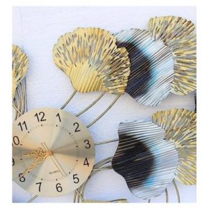 Handcrafted Decorative Leaf Shape Wall Clock for Home Decor