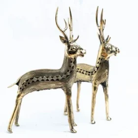 Handcrafted Dhokra Deer Set of 2