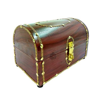 Handcrafted Vintage Wooden Jewellery Box