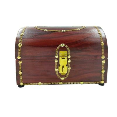 Handcrafted Medium Vintage Wooden Jewellery Box