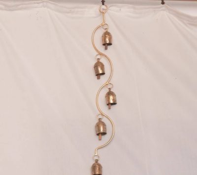 Copper Wall Hanging With 5 Bells