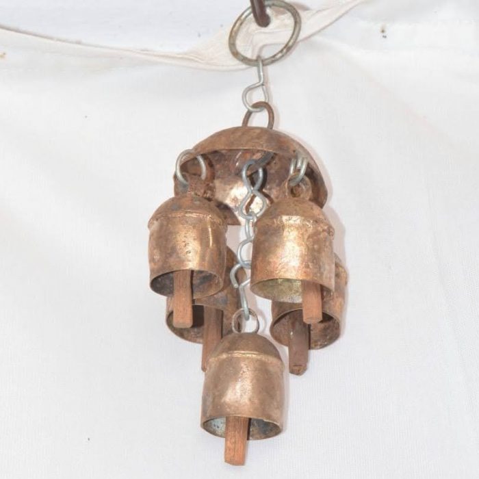 5 Bell Copper Wall Hanging