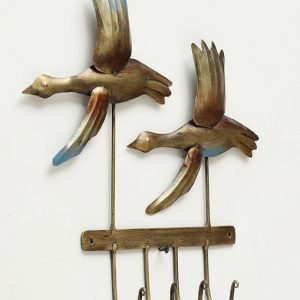 Multicolour Ibis Bird Key Holder for Home Decor and Gifting