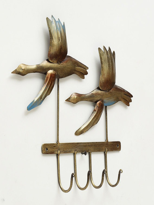 Multicolour Ibis Bird Key Holder for Home Decor and Gifting
