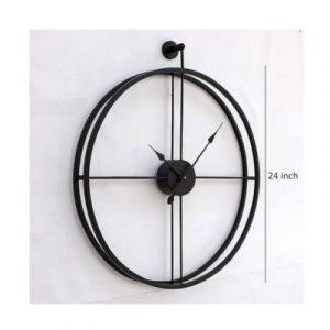 Larko Stylish Metal Skeleton Round Wall Clock