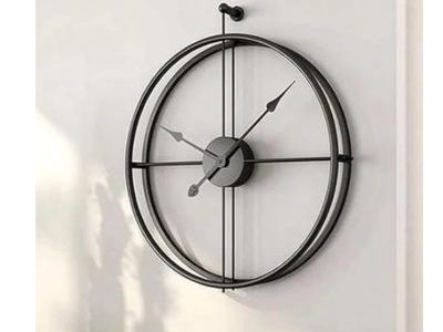 Larko Stylish Metal Skeleton Round Wall Clock