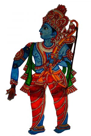 Lord Rama Leather painting