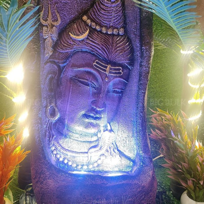 Lord Shiva 30 inches Fiber Fountain with Led Lights