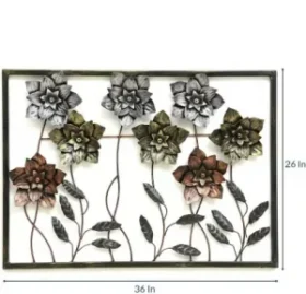 Handcrafted Multi color Flower Panel Frame