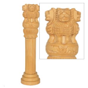 Handcrafted Wooden Ashoka Pillar 16 Cms