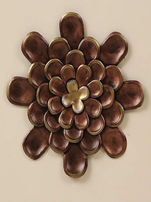 Brown Iron Jasmine Small Flower Decorative Wall Art