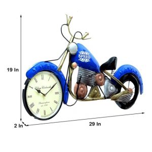 Iron Bike with Clock Showpiece