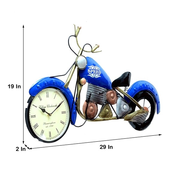 Iron Bike with Clock Showpiece