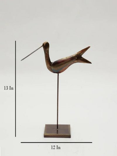 Multicolour Iron Humming Bird 4 Bird Figurine for Home Decor and Gifting