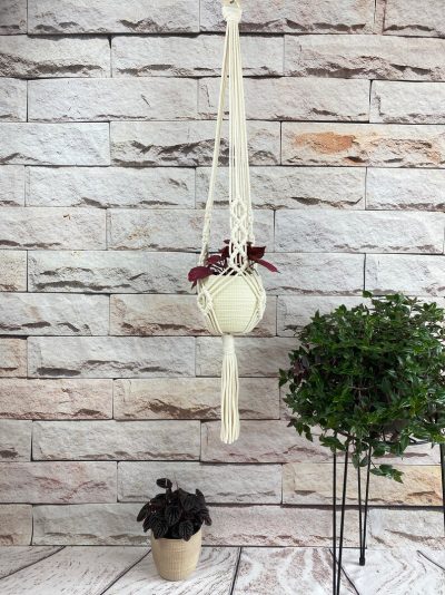 Handmade Cotton Plant Hanger for Garden Decor