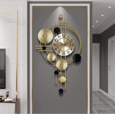 Metal Wall Clock with Universe Time