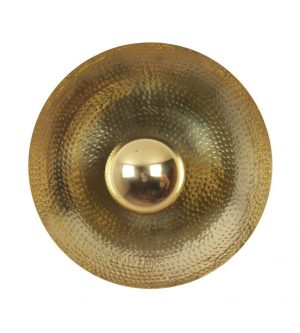 Handcrafted Steel Brass Cymbal Light