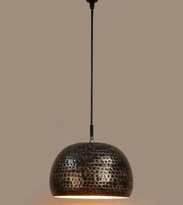 Handcrafted Hanging (Black & Gold) Steel Light