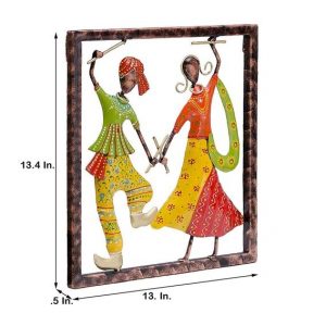 Iron Bodhi Tree Wall Art In Yellow Showpiece for Home Decor and Gifting