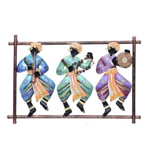 Iron Dancing Doll Wall Art In Multicolour for Home Decor and Gifting