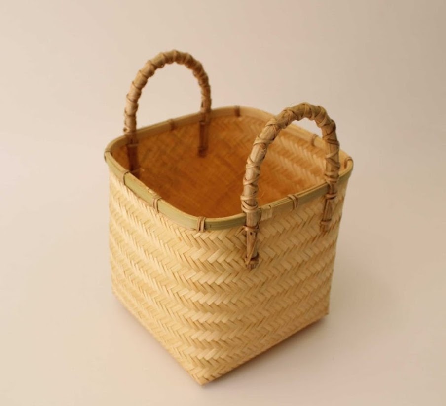 Woven Bamboo 12 inches Planter With Handle - Shop Eco-friendly Luxury ...