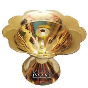 Pure Brass Akhand Devdas Deepawali Diya/Oil Ghee Lamp Jyot for Puja Purpose