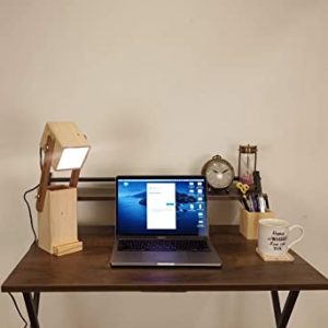 Toby Table Lamp with Desk Organiser (Pine)
