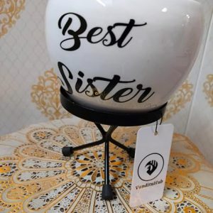 Iron Best sister Pot for Home Decor and Gifting