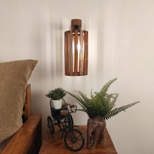 Casa Brown Wooden Wall Light