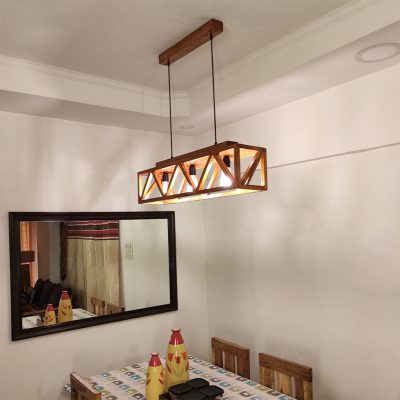 Symmetric Centrum Wooden Series Hanging Lamp