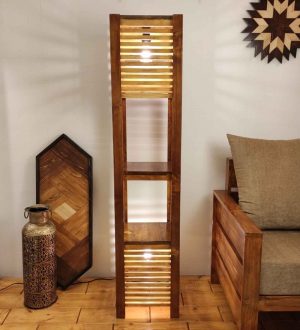 Antilia Wooden Floor Lamp