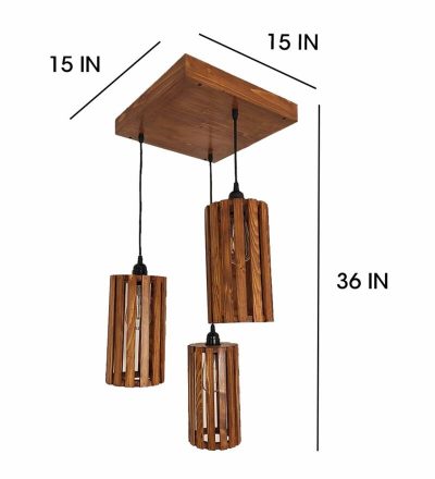 Casa Brown Cluster Hanging Lamp