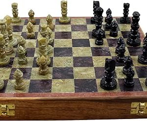Marble Soapstone Chess Board Game