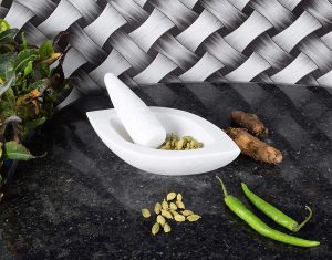 Marble Mortar and Pestle Set